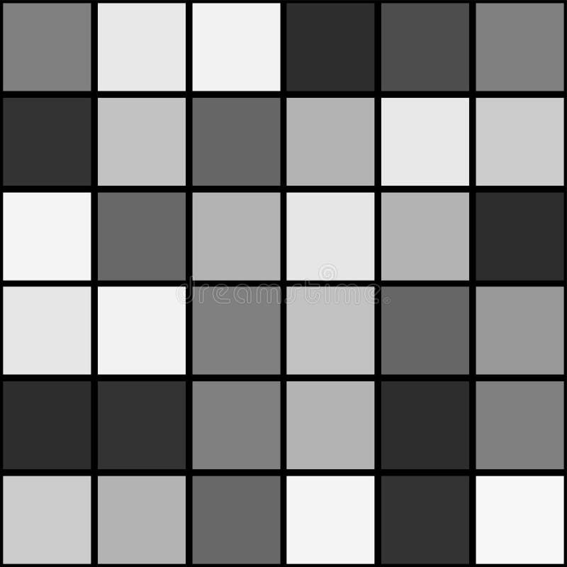 För modellbakgrund för svart vit mosaik sömlös fyrkant vektor illustrationer För modellbakgrund för svart vit mosaik sömlös fyrkant vektor illustrationer