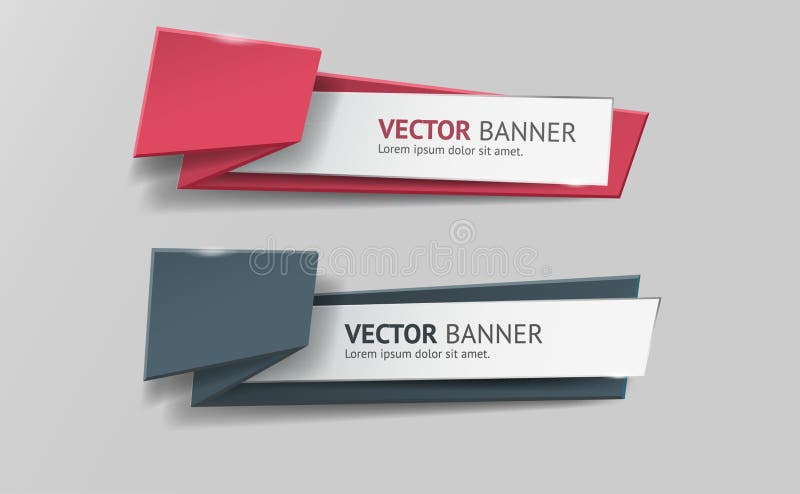 För origamibaner för vektor infographic uppsättning royaltyfri illustrationer För origamibaner för vektor infographic uppsättning royaltyfri illustrationer