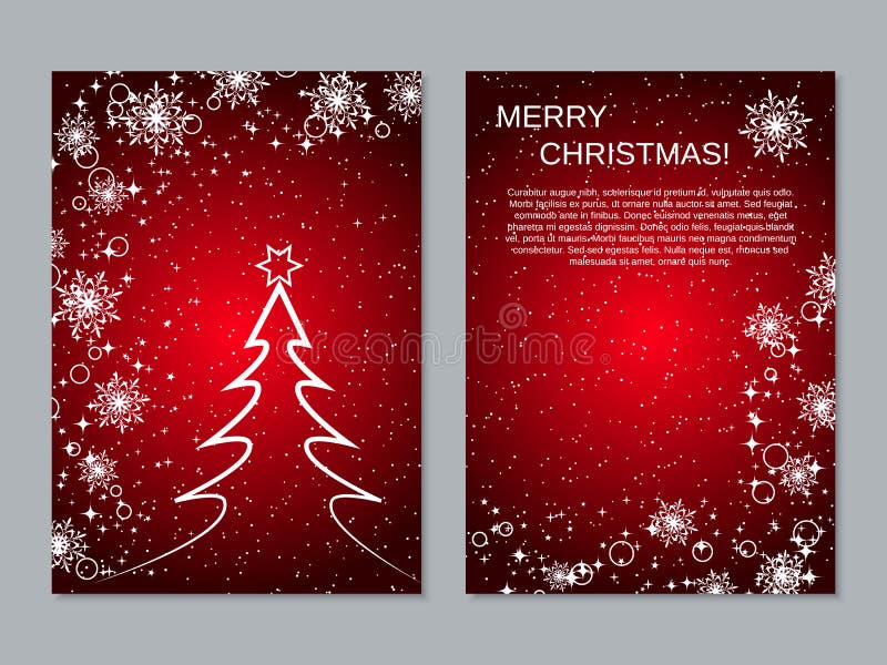 För reklambladvektor för jul och för nytt år mall för design vektor illustrationer För reklambladvektor för jul och för nytt år mall för design vektor illustrationer