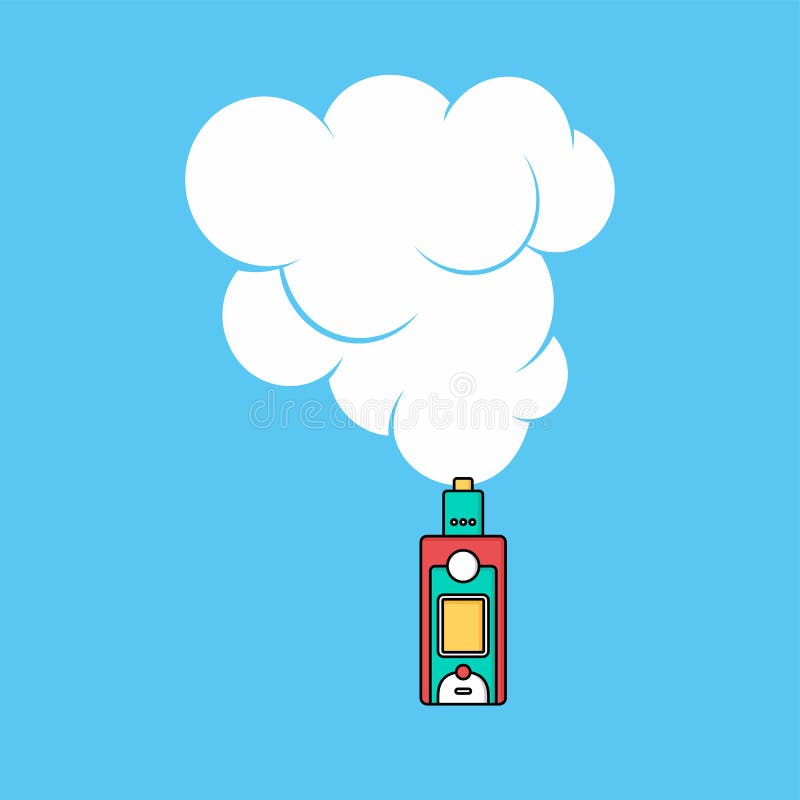 för sprejflaskamoln för elektrisk cigarett personlig tillverkare vektor illustrationer för sprejflaskamoln för elektrisk cigarett personlig tillverkare vektor illustrationer
