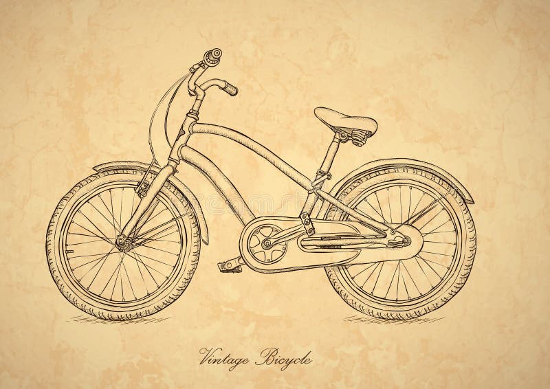för stilvektor för cykel retro tappning vektor illustrationer för stilvektor för cykel retro tappning vektor illustrationer