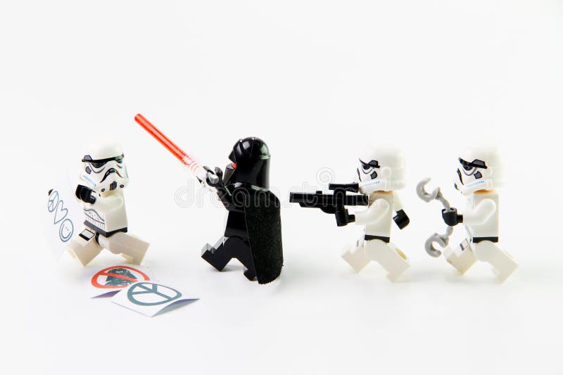 För Stomtrooper för legoStar Wars film diagramen kortkort arkivfoton För Stomtrooper för legoStar Wars film diagramen kortkort arkivfoton