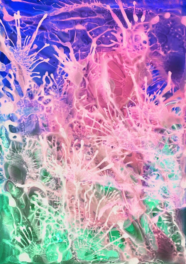 För vattenfärgakryl för abstrakt neon ljus bakgrund för textur vektor illustrationer För vattenfärgakryl för abstrakt neon ljus bakgrund för textur vektor illustrationer