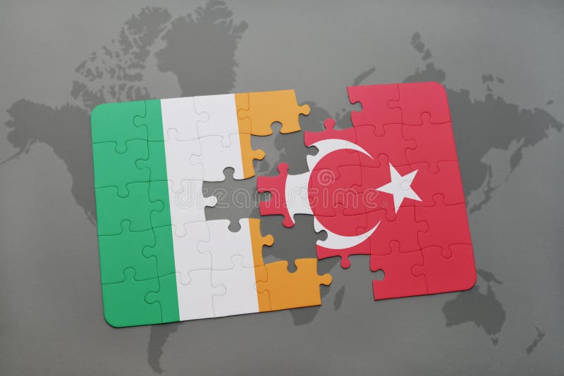 Turkiet översikt På En Världskarta Med Flagga- Och översiktspekaren