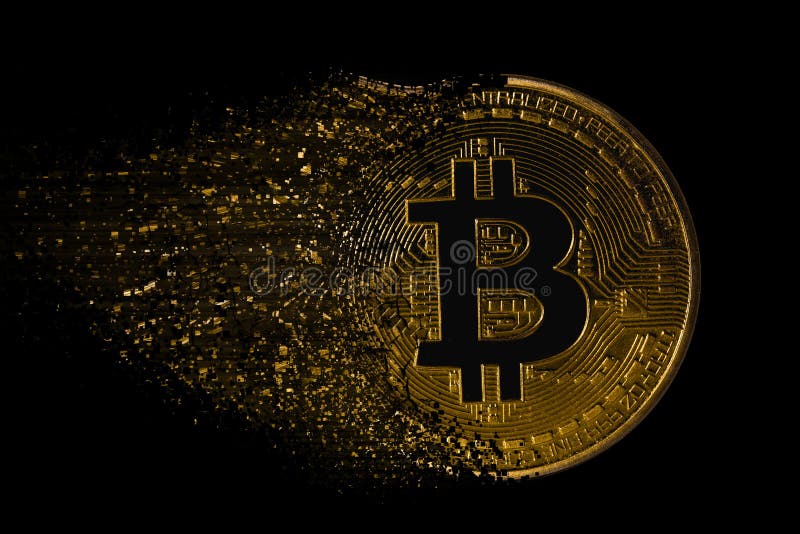 Fördärva bitcoin arkivbild Fördärva bitcoin arkivbild