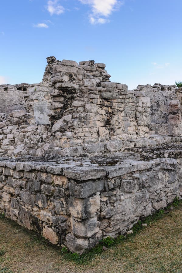 Fördärvar av Tulum royaltyfria foton