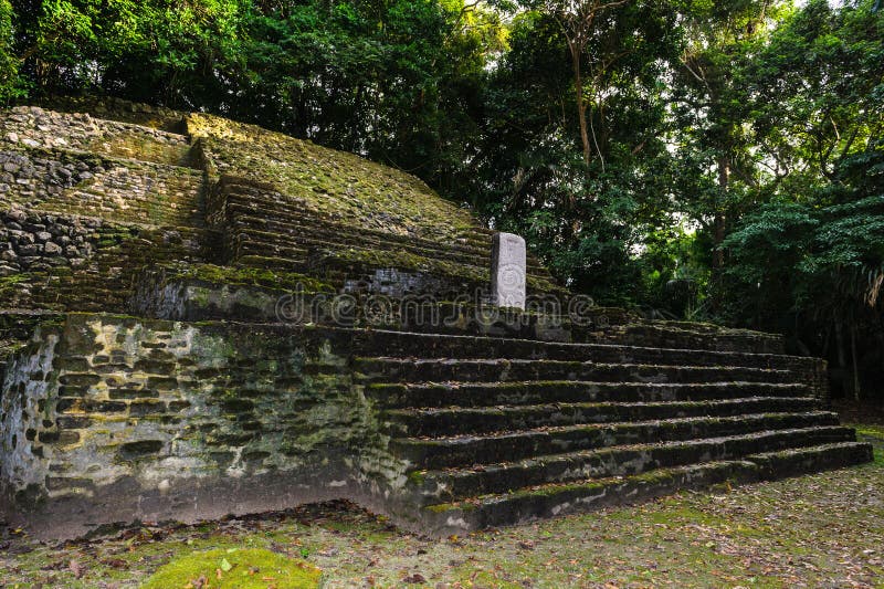 Fördärvar av Tulum arkivbild