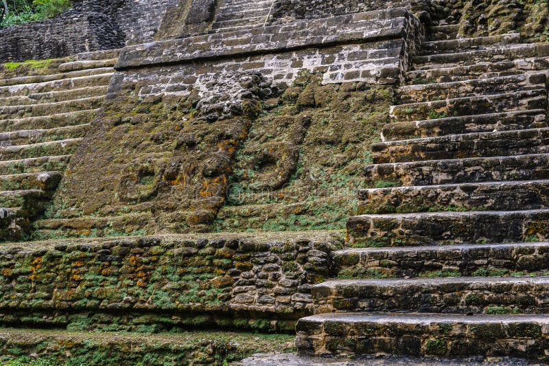 Fördärvar av Tulum arkivfoto