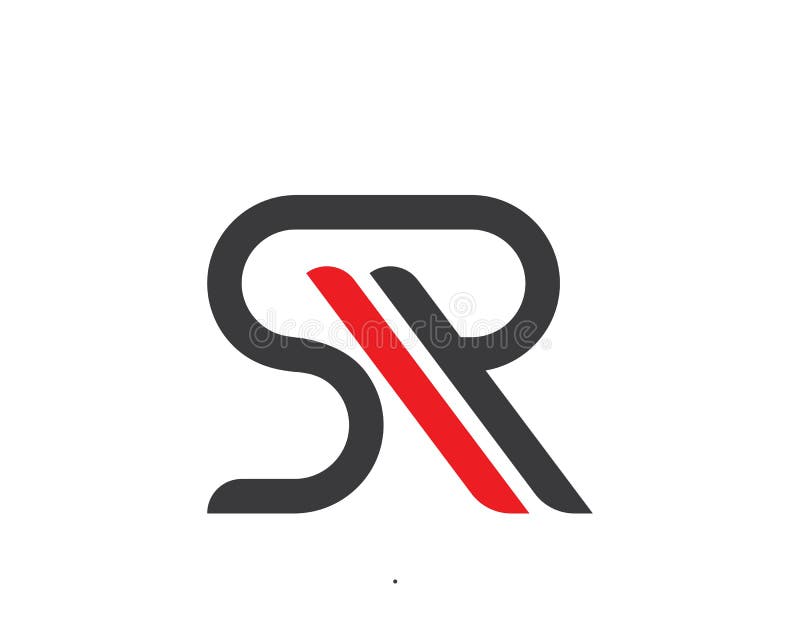 Företags SR för affär, design för SP-bokstavslogo royaltyfri illustrationer