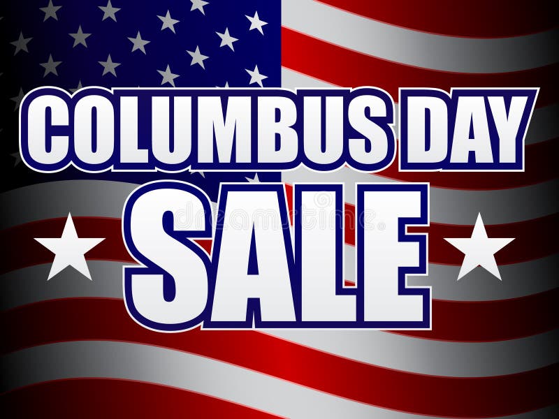 försäljning för columbus dag vektor illustrationer försäljning för columbus dag vektor illustrationer