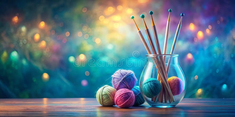 Förtrollade Needles A Dreamlike still Life som fångar den surreala skönheten i ett Vase-arrangemang royaltyfri illustrationer