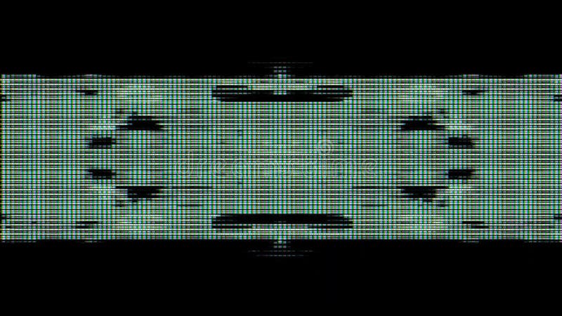 Förvandla dynamisk glitchy bad tv imitation futuristic trendy iridescent-bakgrund. stock illustrationer