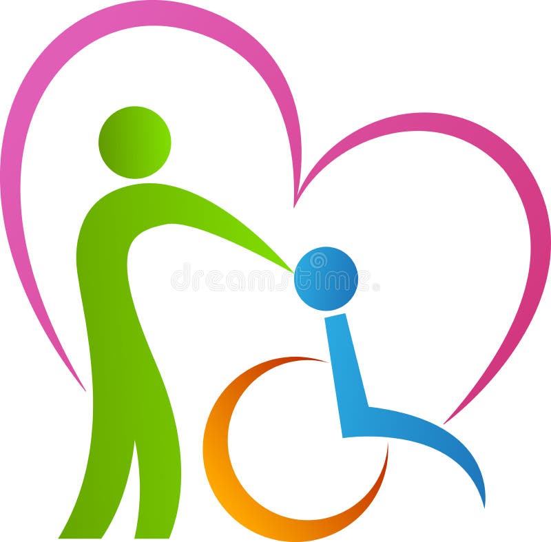 A vector drawing represents love disabled design. A vector drawing represents love disabled design.