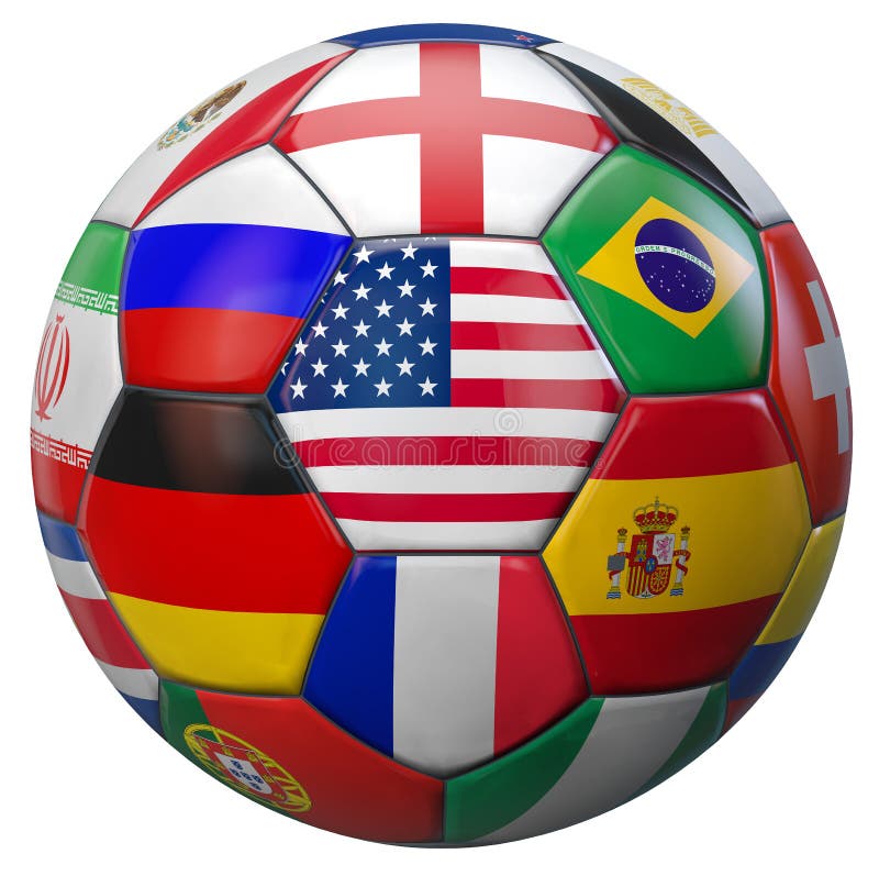 Fútbol los E.E.U.U. del mundo ilustración del vector Fútbol los E.E.U.U. del mundo ilustración del vector