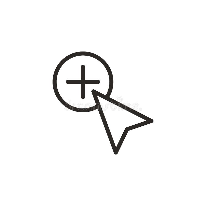 F?gen Sie hinzu, kopieren Sie, Cursor-Vektorikone Element des Design-Tools f?r bewegliches Konzept und Netz Appsvektor D?nne Lini vektor abbildung F?gen Sie hinzu, kopieren Sie, Cursor-Vektorikone Element des Design-Tools f?r bewegliches Konzept und Netz Appsvektor D?nne Lini vektor abbildung