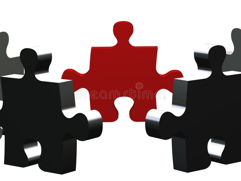 Führerpuzzlespiel stock abbildung Führerpuzzlespiel stock abbildung