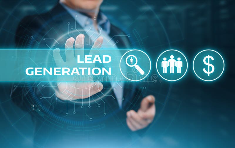 Führungs-Generations-Marketing-Werbebranche-Internet-Technologie-Konzept