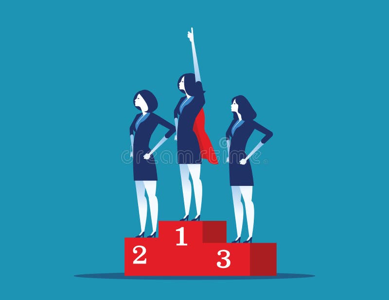 Führungssuperheldstellung auf dem gewinnenden Podium Konzeptgesch?ftserfolgVektorillustration vektor abbildung Führungssuperheldstellung auf dem gewinnenden Podium Konzeptgesch?ftserfolgVektorillustration vektor abbildung