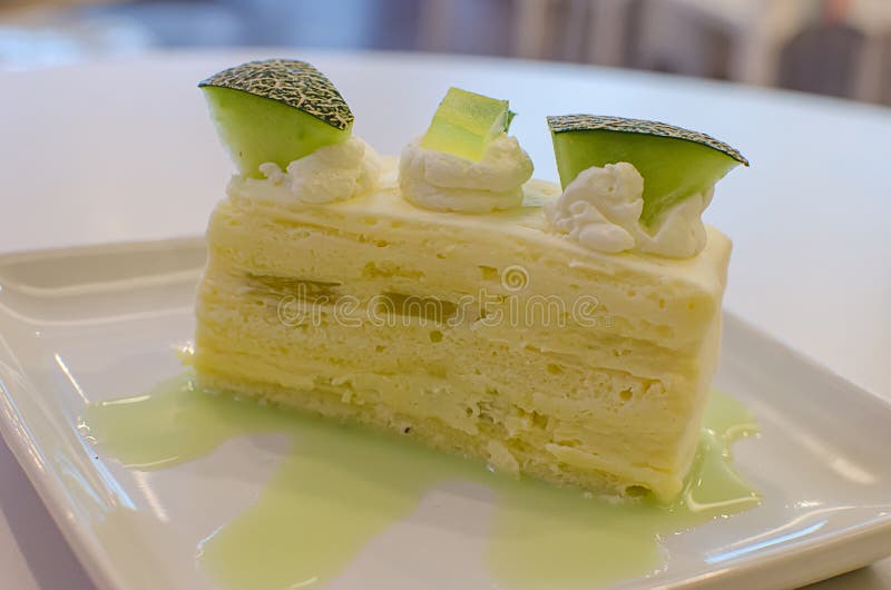 Gateau De Melon Image Stock Image Du Jaune Doux Aperitif
