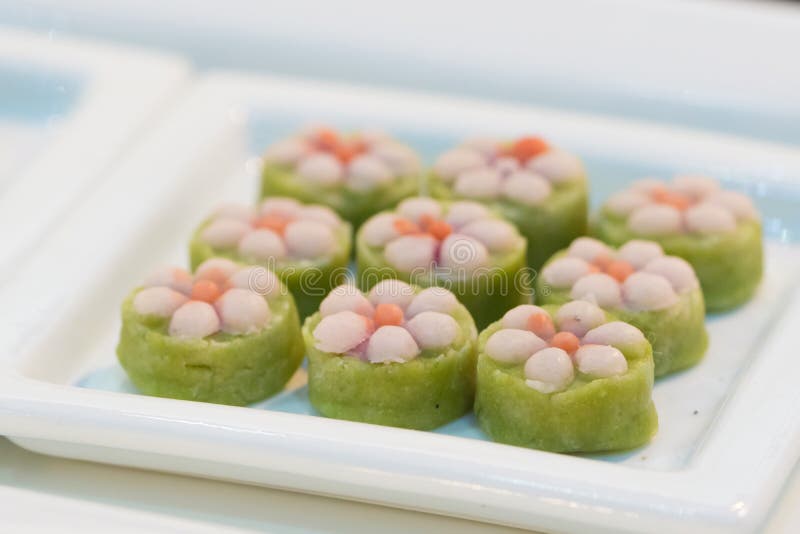 Gateau De Riz Coreen De Trditional De Songpyeon Photo Stock Image Du Completement Delicieux