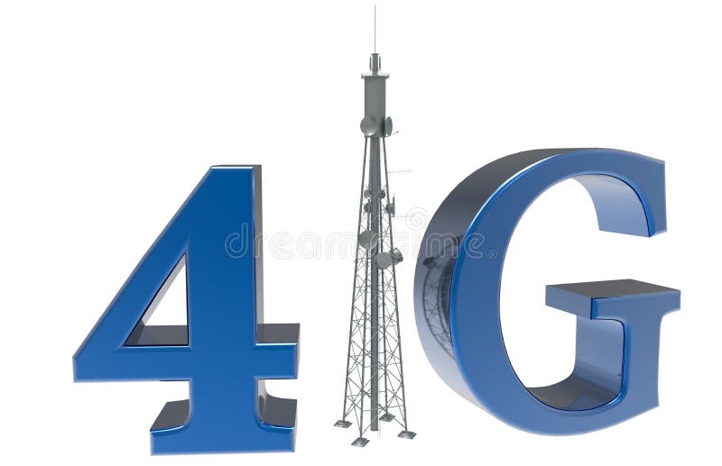 4G antenna concept stock illustration. Illustration of communication 62357912