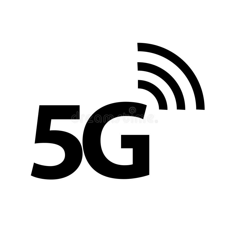 5G ikona, Wektorowa ilustracja royalty ilustracja 5G ikona, Wektorowa ilustracja royalty ilustracja