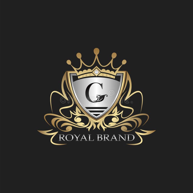 Download G Letter Gold Shield Logo. Elegant Vector Logo Badge ...
