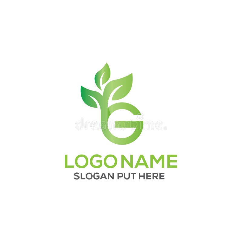G Letter Green Logo Design Template Stock Vector Illustration Of Letter Forest