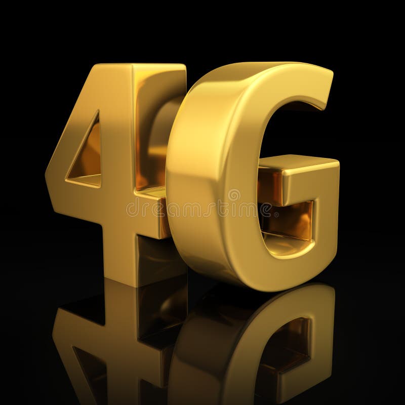 5G letters royalty free illustration