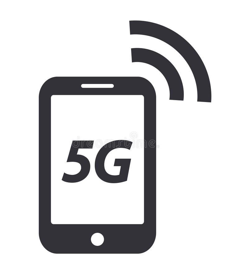 5G mobiele het symbool 5de generatie van het telefoonpictogram de draadloze verbinding van snelheidsinternet royalty-vrije illustratie 5G mobiele het symbool 5de generatie van het telefoonpictogram de draadloze verbinding van snelheidsinternet royalty-vrije illustratie