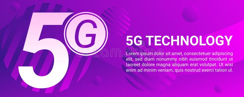 5g mobile phone concept banner, cartoon style royalty free illustration 5g mobile phone concept banner, cartoon style royalty free illustration