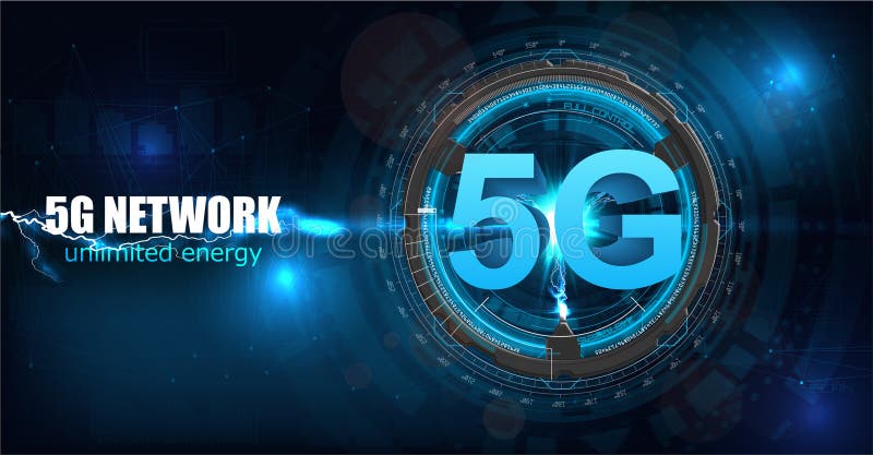 5G nieuwe draadloze Internet-wifiverbinding vector illustratie 5G nieuwe draadloze Internet-wifiverbinding vector illustratie