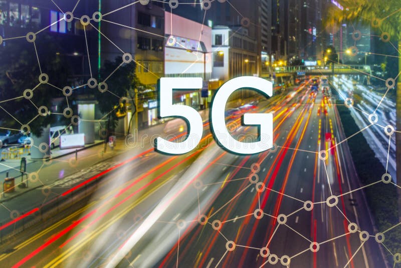 5G ou apresentação de LTE Cidade moderna asiática no fundo fotografia de stock 5G ou apresentação de LTE Cidade moderna asiática no fundo fotografia de stock