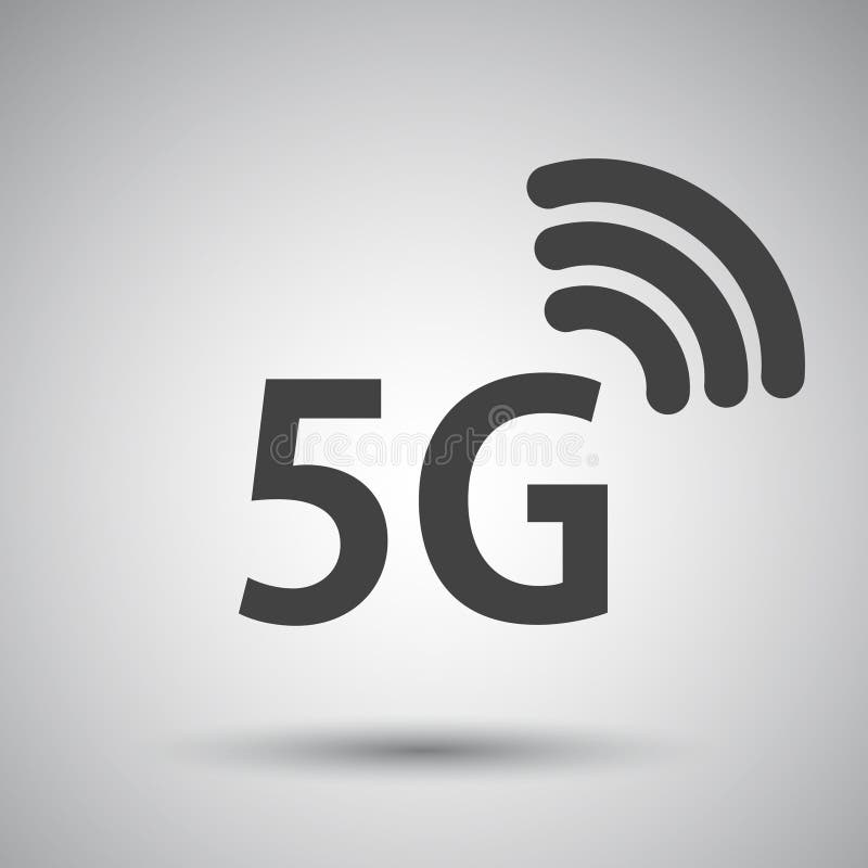 5G poścą internet ikona również zwrócić corel ilustracji wektora ilustracja wektor