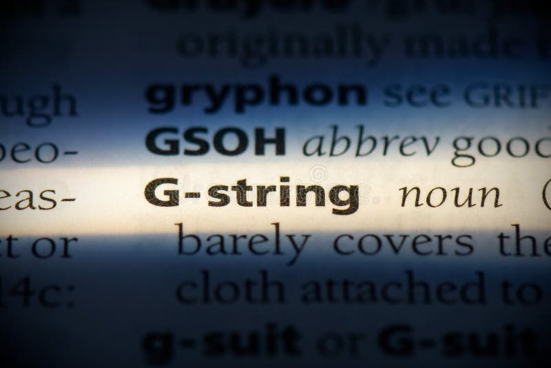 G-string word in a dictionary. g-string concept, definition