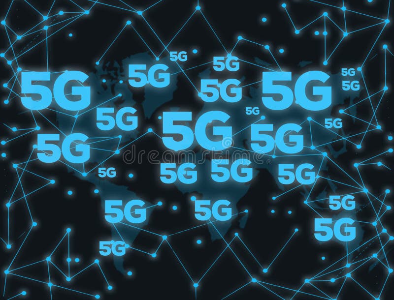 5G technologia cyfrowa royalty ilustracja 5G technologia cyfrowa royalty ilustracja
