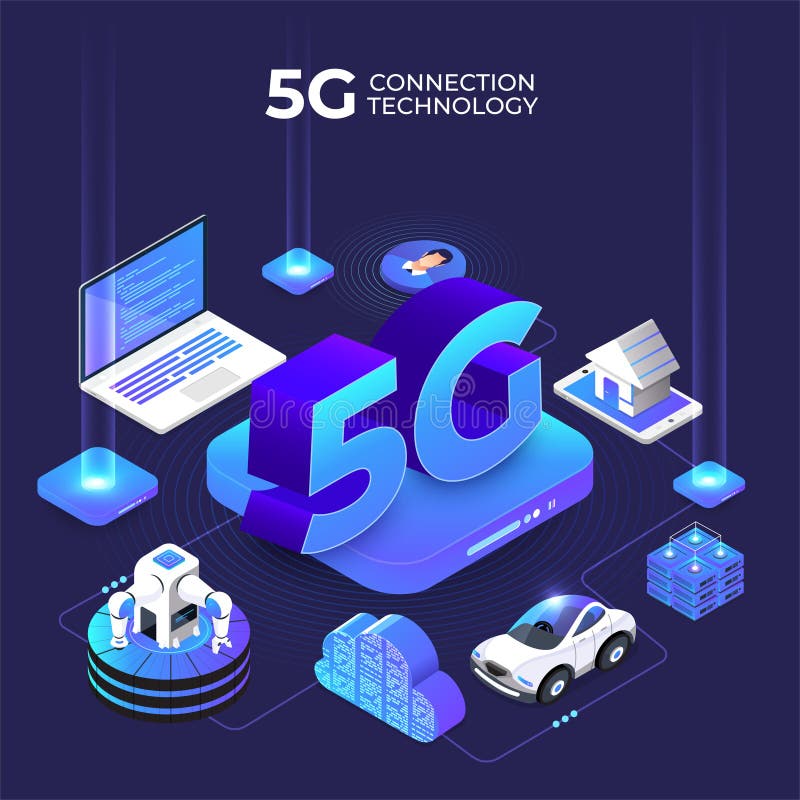 5G Technology 13 royalty free illustration 5G Technology 13 royalty free illustration