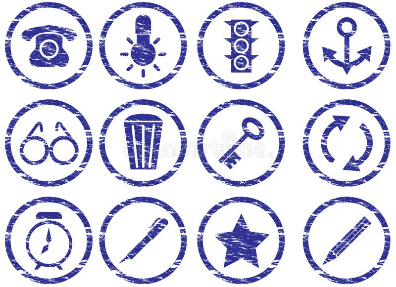 Gadget icons set. stock illustration