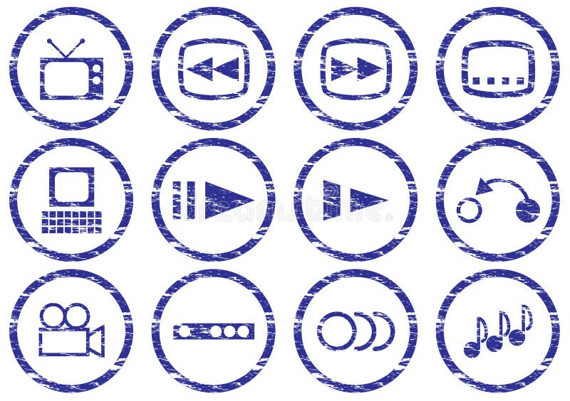 Gadget icons set. stock illustration