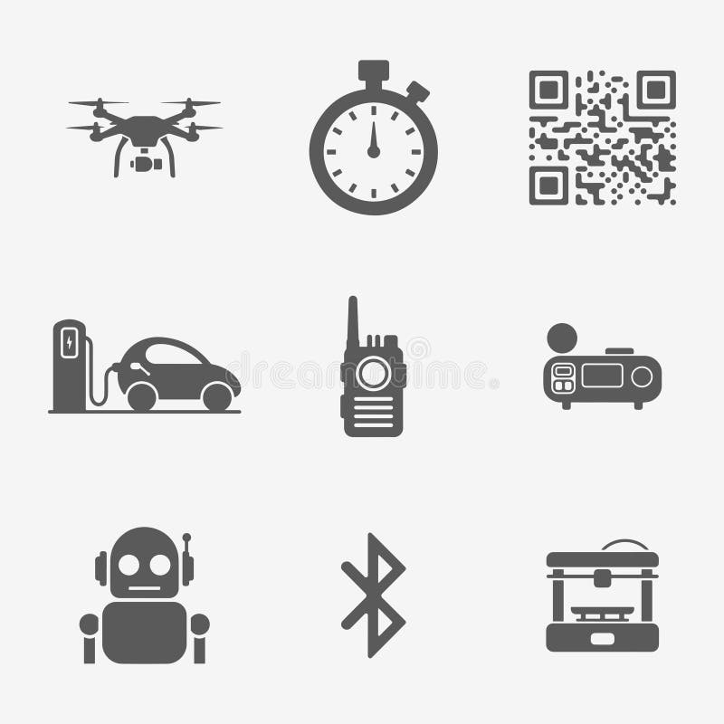 Gadgets Technology Icons set. Editable vector icon. vector illustration