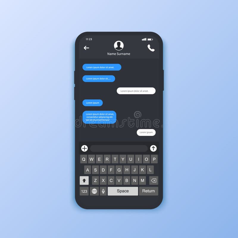 Gadka interfejs Sms wiadomości gulgocze więcej mój portfolio setów mowę Krótcy Wiadomości Usługa Bąble Płaska interfejsu wektoru ilustracja wektor