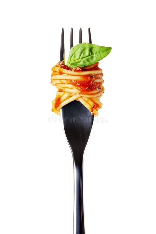 Gaffel med spagetti