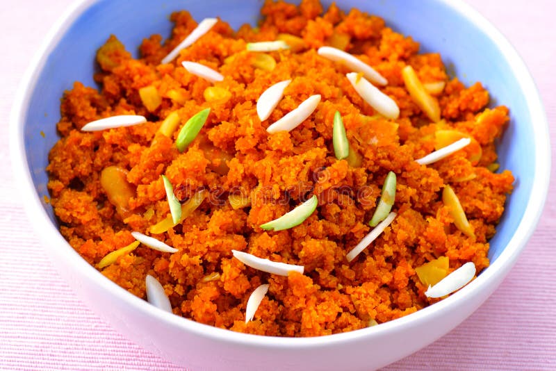 Gajar Halwa или halva моркови стоковое фото Gajar Halwa или halva моркови стоковое фото