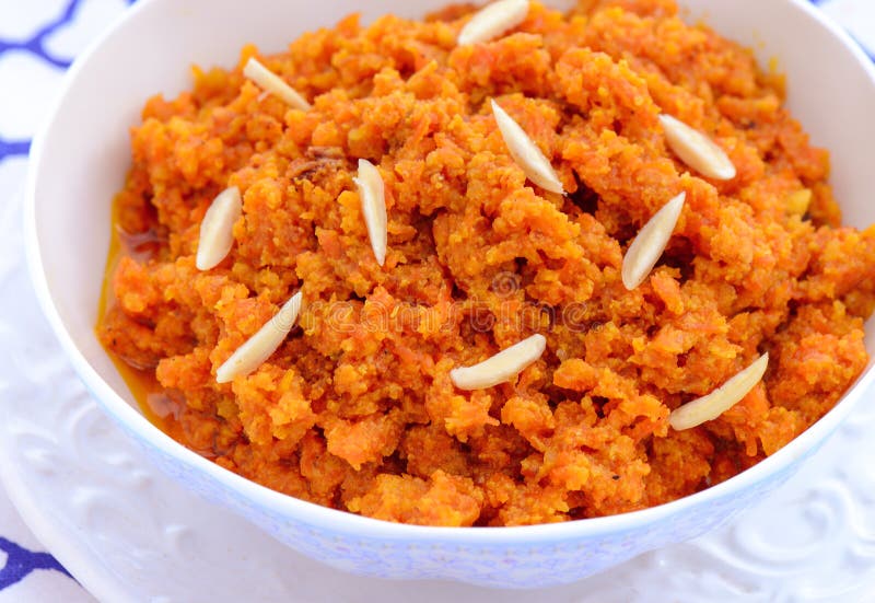 Gajar Halwa stock photo. Image of cashew, saffron, petal 22805542