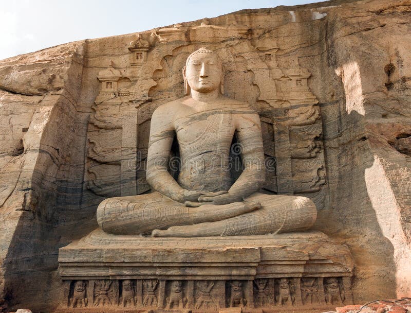 Gal Vihara, άγαλμα του Βούδα στοκ εικόνες με δικαίωμα ελεύθερης χρήσης Gal Vihara, άγαλμα του Βούδα στοκ εικόνες με δικαίωμα ελεύθερης χρήσης