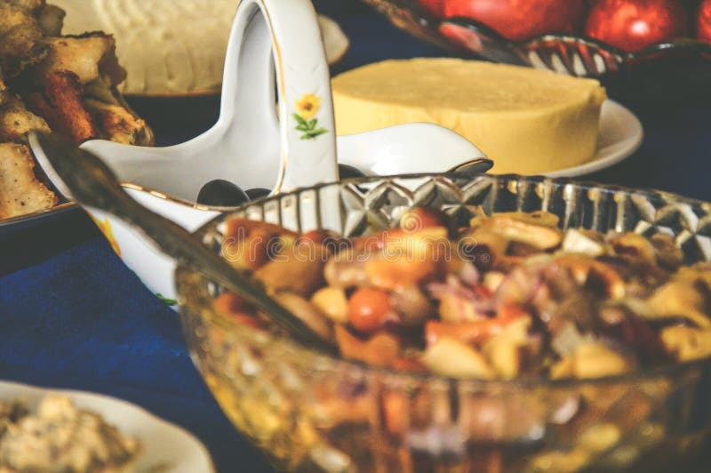 Gala Dinner Feast Meat Hunger Dainty Stock Photo Image of feast