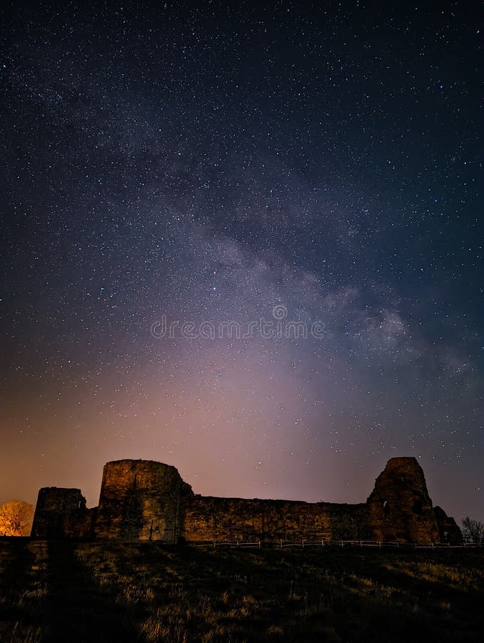 Galactic Core Pevensey Castle. One of the most haunted locations in England, originally a Celtic hillfort, then a Roman barracks, then a Saxon stronghold