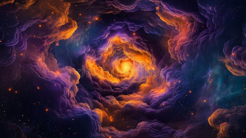 Galaktisk nebulakortex royaltyfri foto