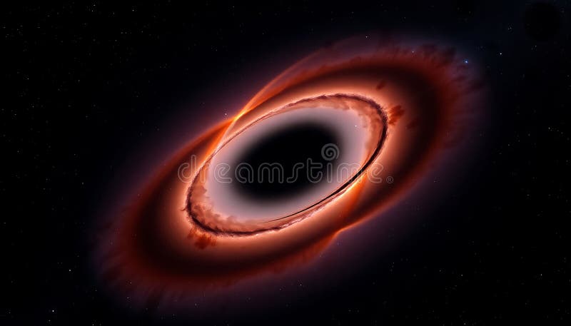 Galaktyka czarnej dziury kosmiczne zjawisko głębinowe i sztuka astronomiczna Genetyczna sztuka fotograficzna AI ilustracji