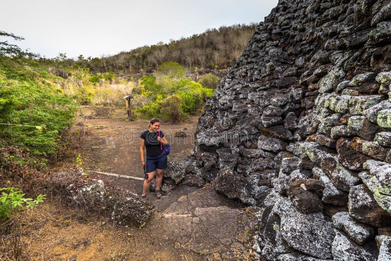 Galapagos Islands August 25, 2017 Wall of Tears in Isabela Island